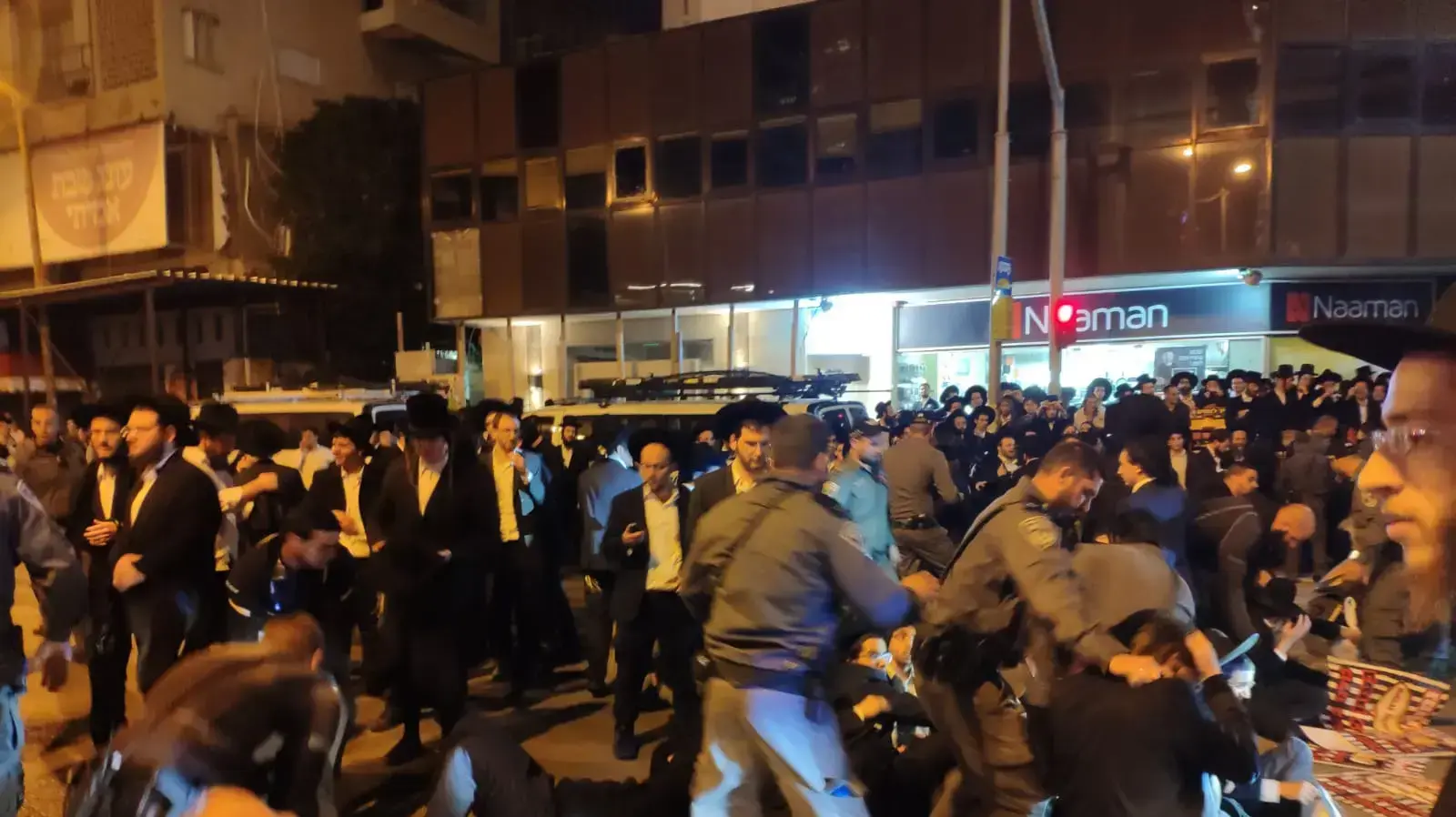 הפגנת חרדים בבני ברק 11 בדצמבר 2019