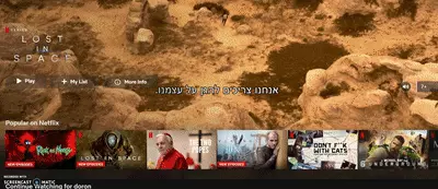 צפייה בנטפליקס