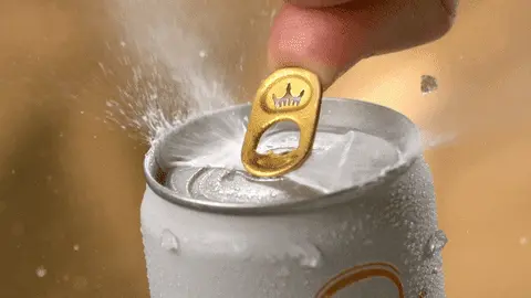 גיף פתיחת פחית בירה