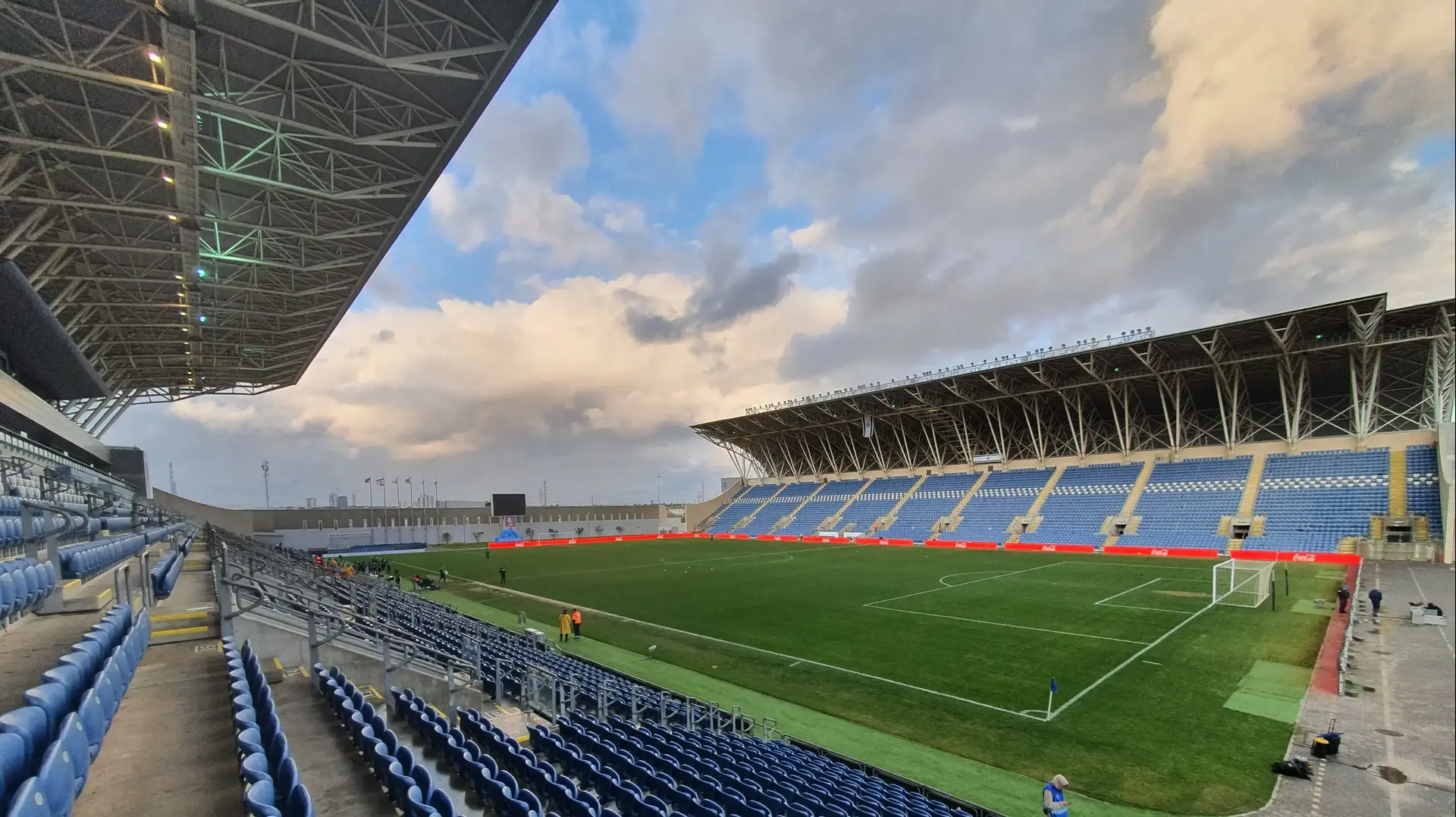 אצטדיון המושבה, פתח תקוה לפני המשחק של הפועל כפר סבא - מכבי נתניה