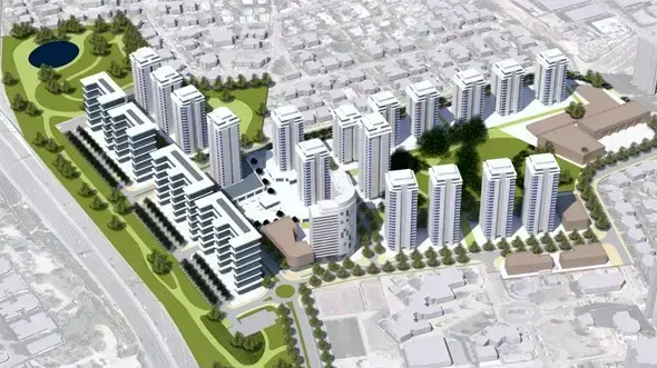 הדמיה של פרויקט בניית שכונת מגורים חדשה, גבעת שמואל