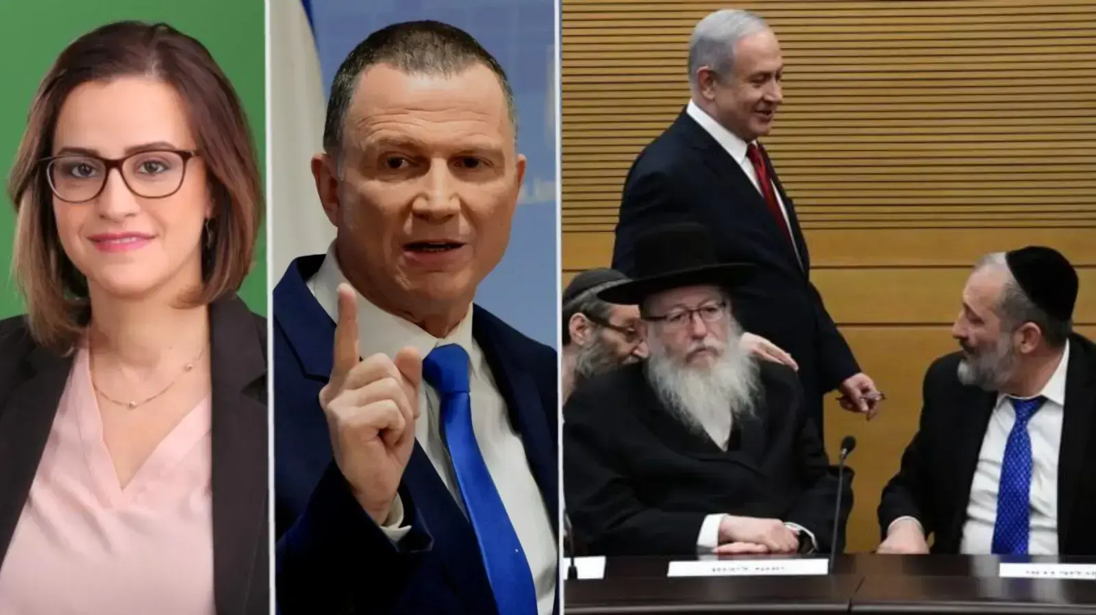 בנימין נתניהו, אריה דרעי, יעקב ליצמן, משה גפני יולי אדלשטיין, היבא יזבק
