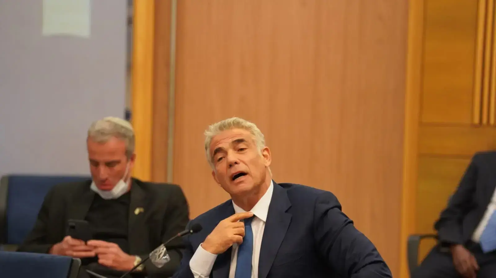 יאיר לפיד בכנסת, 23 באפריל 2020