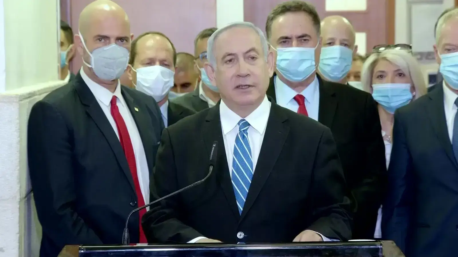 פתיחת משפטו של רה"מ, בנימין נתניהו | נתניהו במהלך הצהרתו לתקשורת 24 במאי 2020