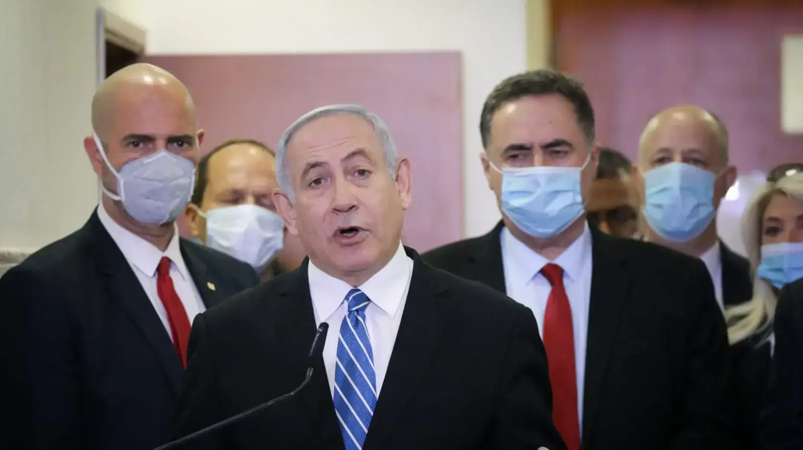 פתיחת משפטו של רה"מ, בנימין נתניהו | נתניהו במהלך הצהרתו לתקשורת 24 במאי 2020