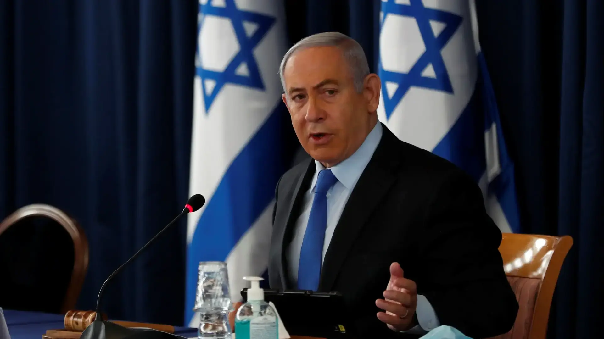 ראש הממשלה בנימין נתניהו בישיבת הממשלה 28 ביוני 2020