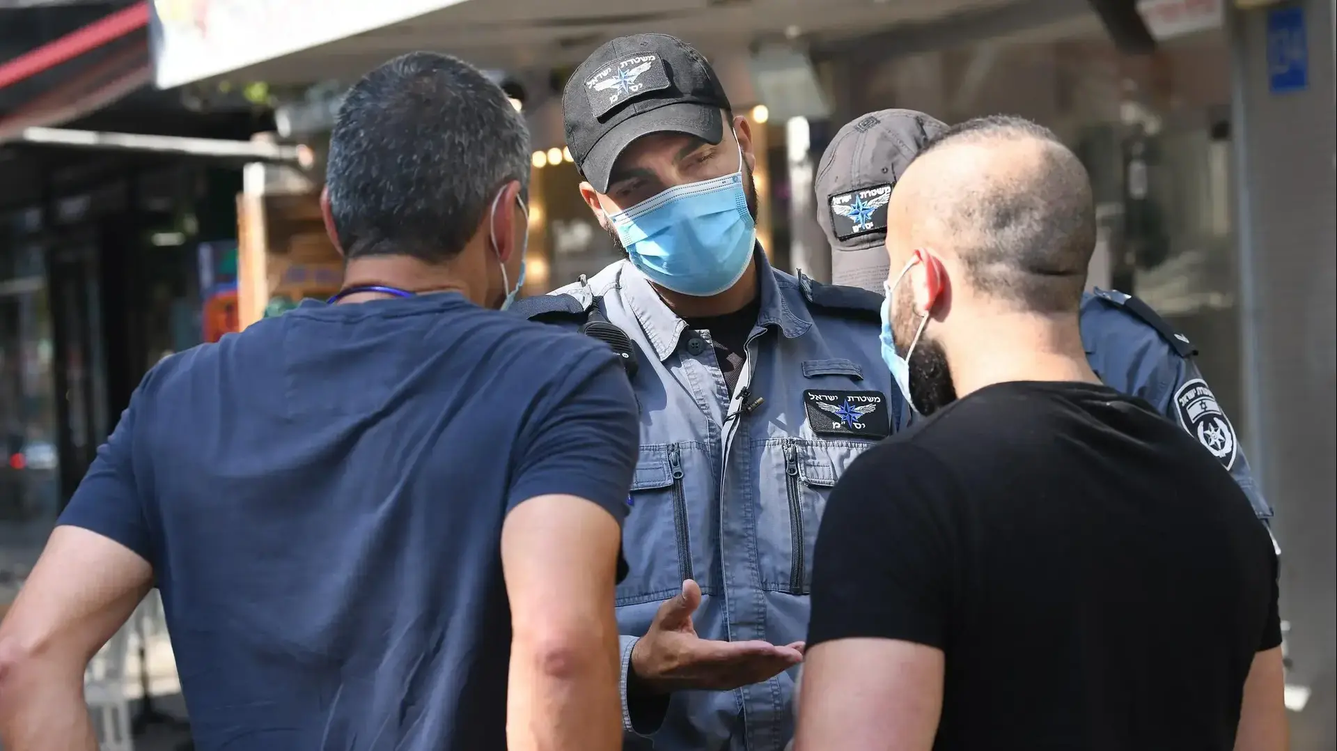 פעולות אכיפת המשטרה לצורך בלימת התפשטות נגיף הקורונה בתל אביב 7 ביולי 2020
