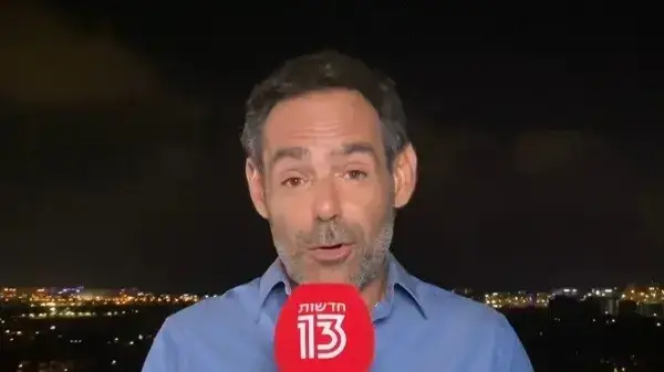 דני רופ בתחזית האחרונה שהגיש בחדשות 13, ב-7 ביולי 2020