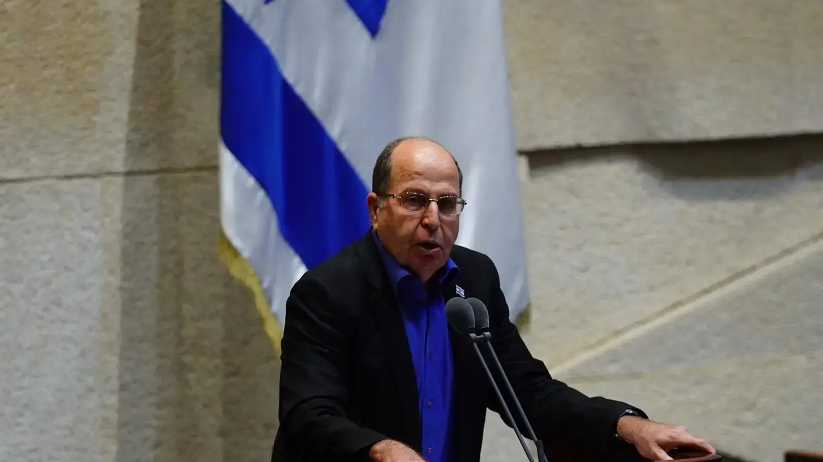 ח"כ בוגי יעלון במהלך נאומו במליאת הכנסת 5 באוגוסט 2020
