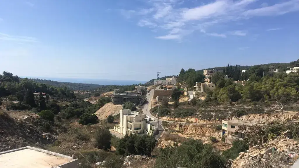 האזור שבו תיבנה אחת השכונות החדשות בדליית אל כרמל, 7 באוגוסט 2020
