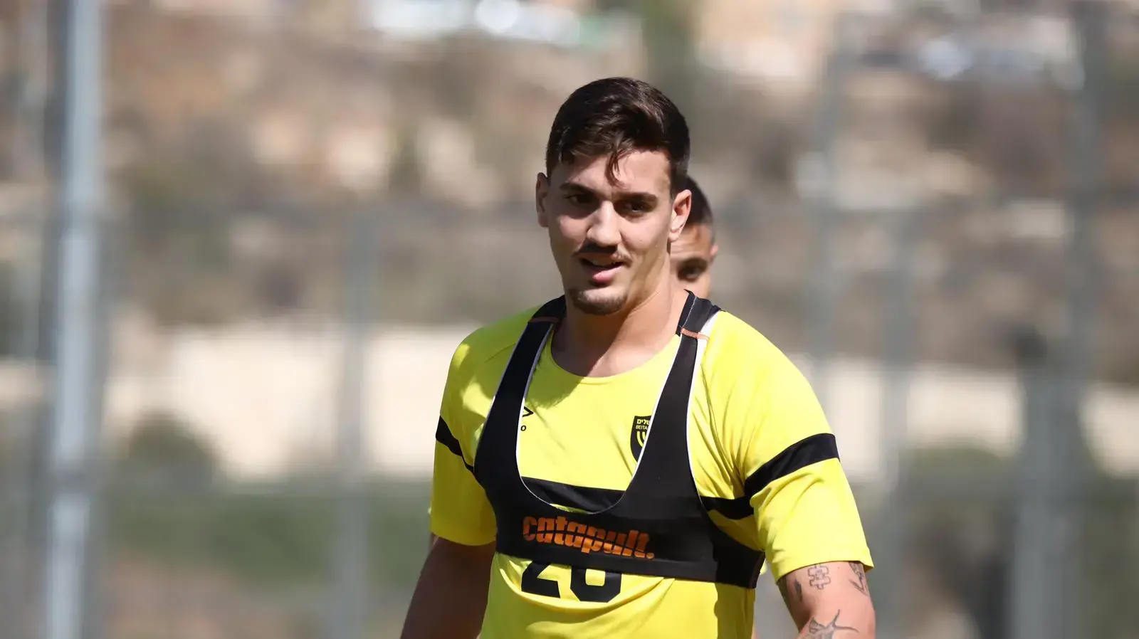 ירדן שועה באימון בית"ר ירושלים