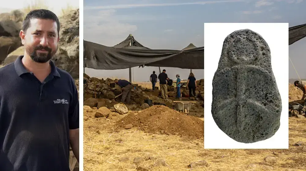 מתחם מבוצר מימי דוד המלך התגלה בחיספין שבגולן