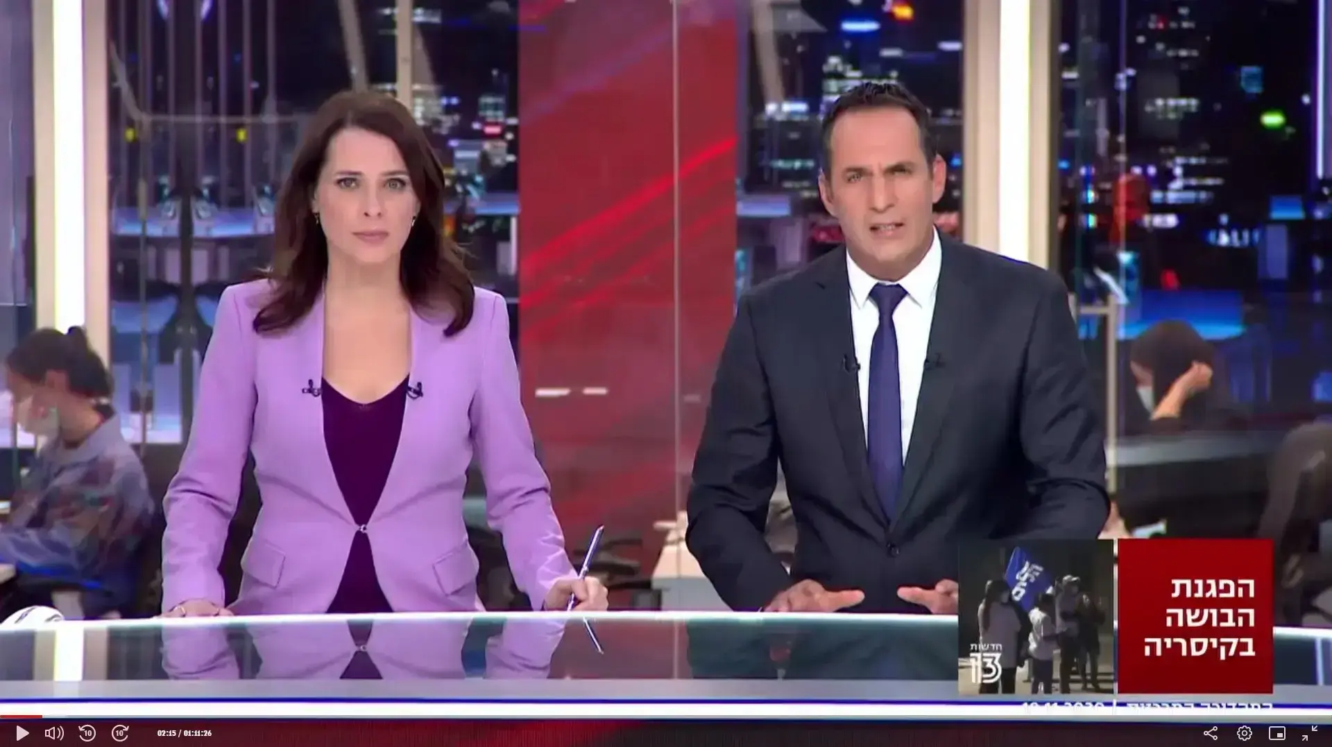 תמר איש שלום אודי סגל חדשות 13