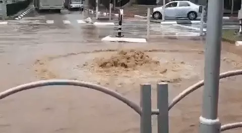 הצפות ברעננה 26 בנובמבר 2020