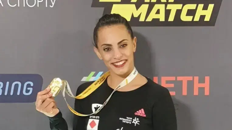 לינוי אשרם מתעמלת אומנותית, אלופת אירופה בקרב רב 2020