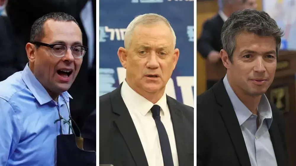 בני גנץ, צבי האוזר, יועז הנדל