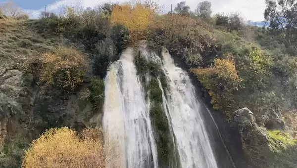 גיף מפל הטחנה בנחל עיון