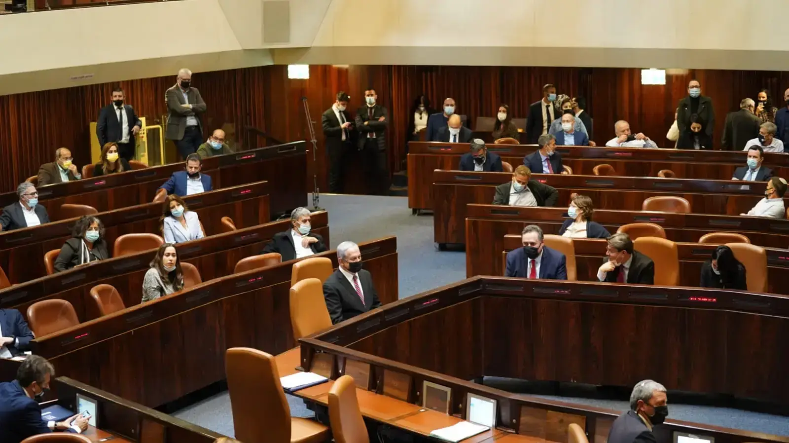 ההצבעה על הצעת החוק לדחיית פיזור הכנסת. 22 בדצמבר 2020