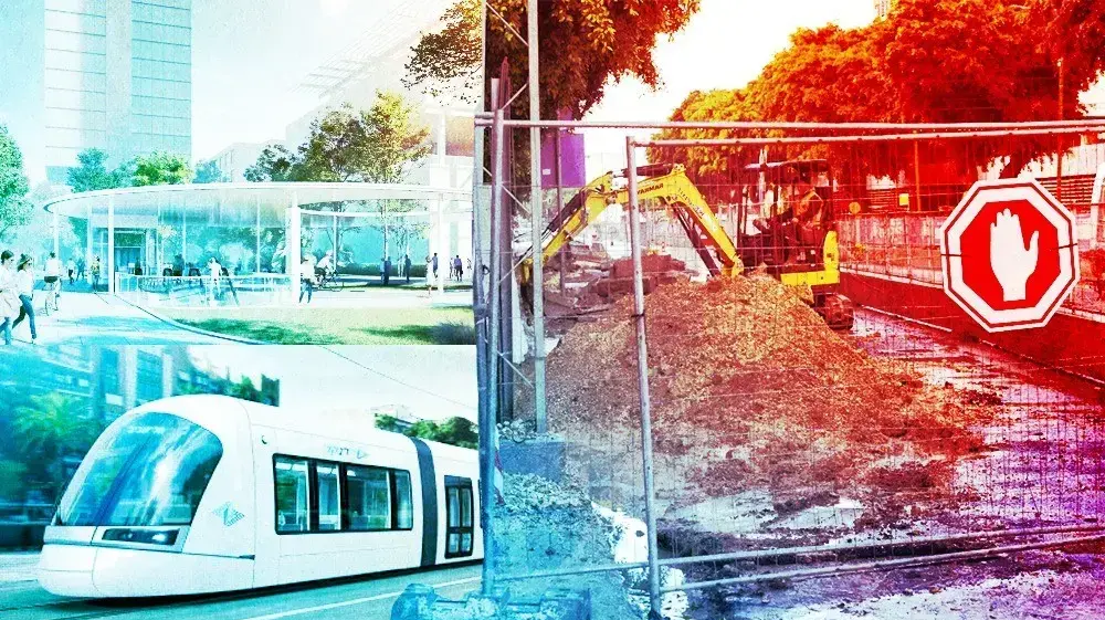 מוקדי התארגנות חדשים לעבודות הרכבת הקלה