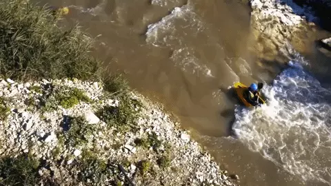 קיאקים בנחל תנינים גיף