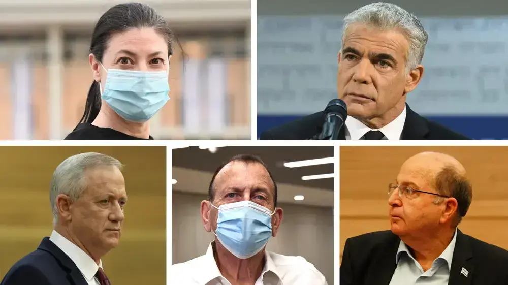 יאיר לפיד, מירב מיכאלי, בוגי יעלון, רון חולדאי, בני גנץ