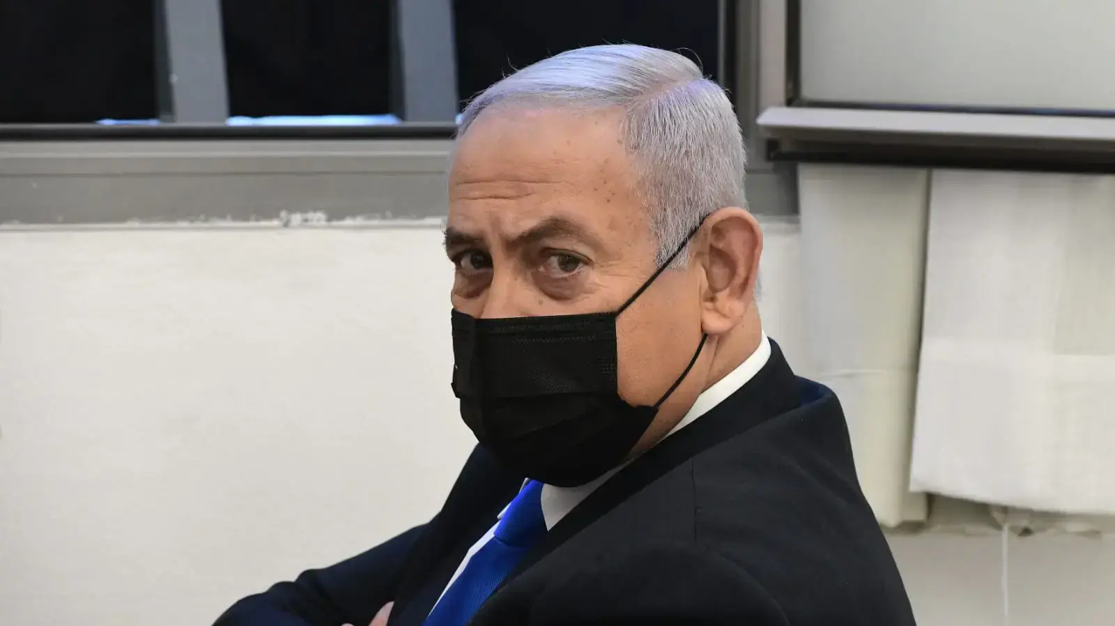רה"מ נתניהו, בפתח דיון במשפטו בבית המשפט המחוזי, ירושלים 8 בפברואר 2021