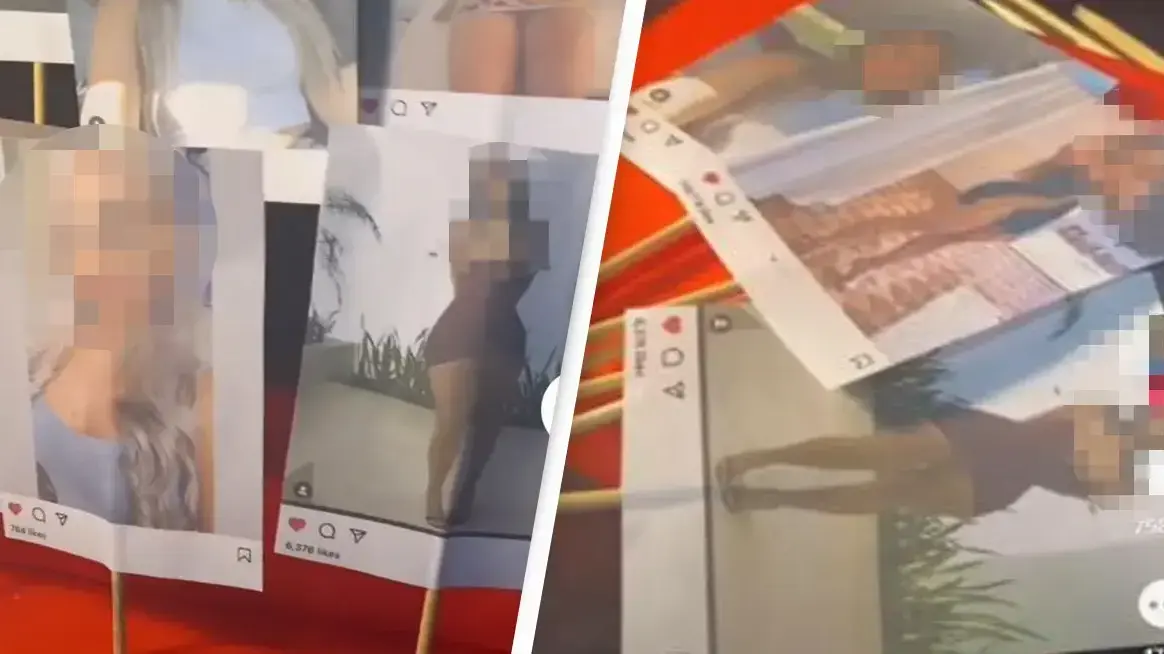 אישה מציגה את המתנה שהכינה לבן זוגה לחג האהבה