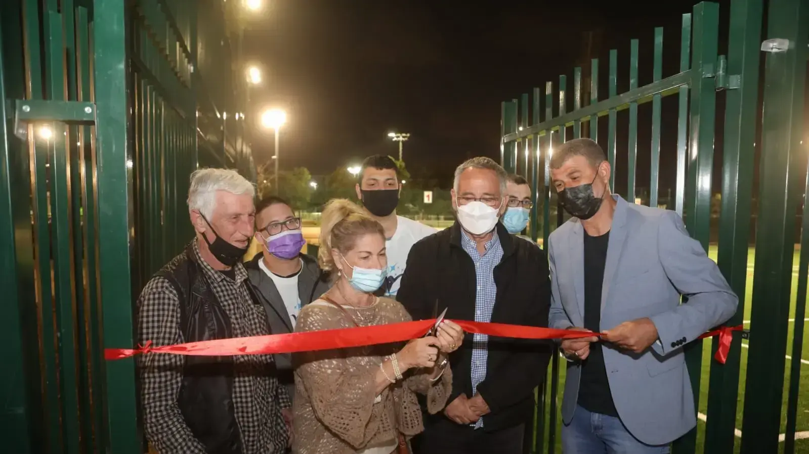 טקס לחניכת ספורטק בהרצליה על שם מאיר איינשטיין