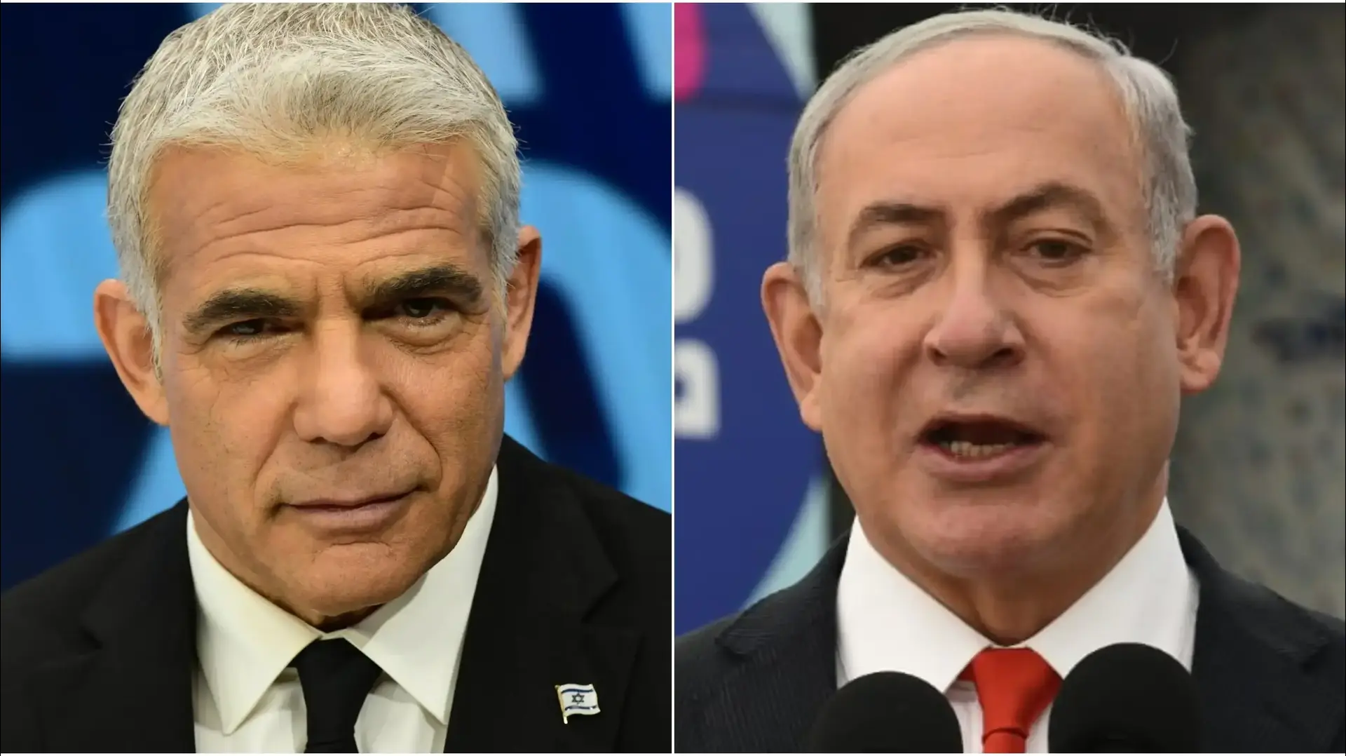 רה"מ נתניהו ויו"ר יש עתיד יאיר לפיד. צילום: ראובן קסטרו