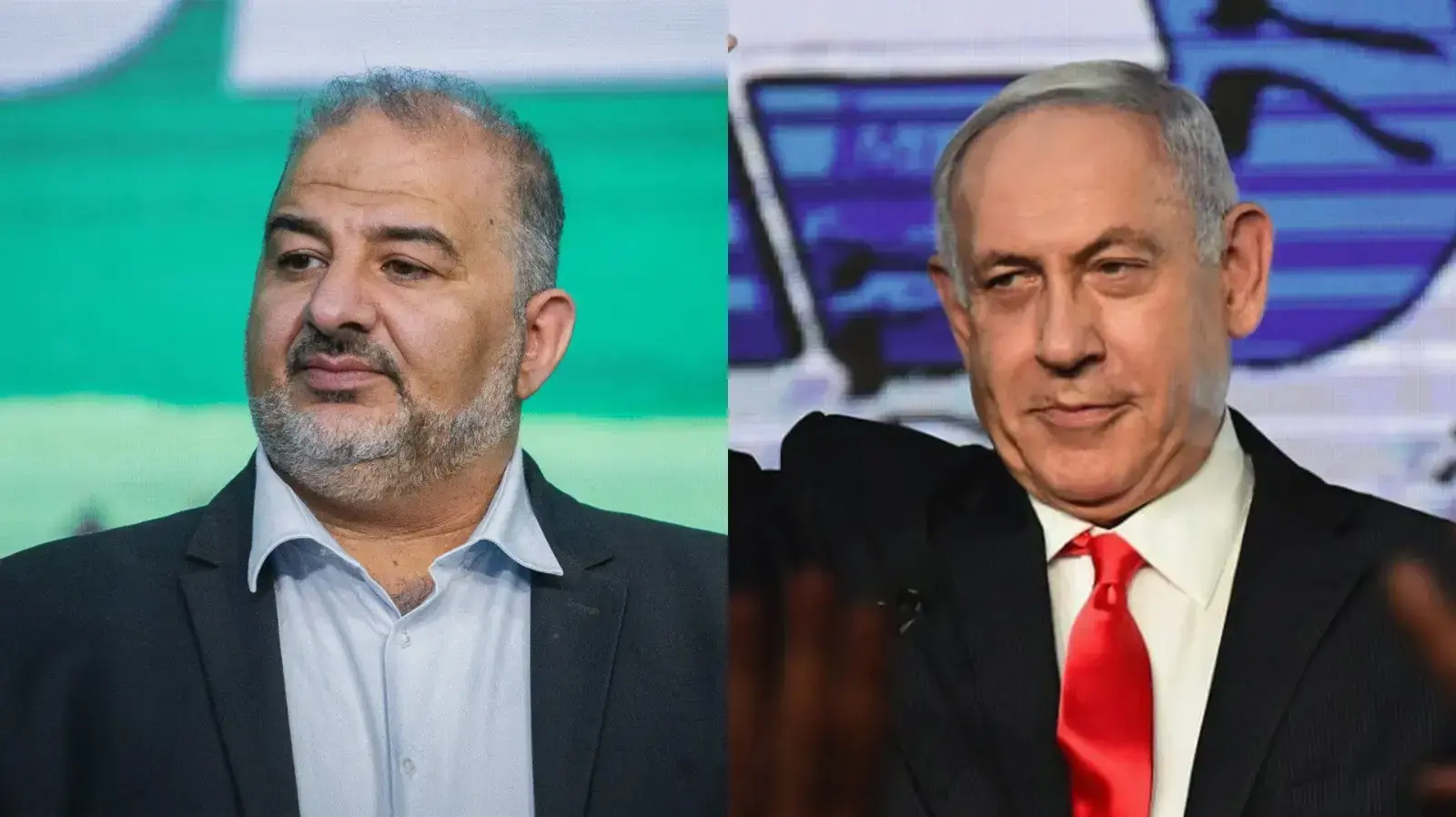 בנימין נתניהו ומנסור עבאס
