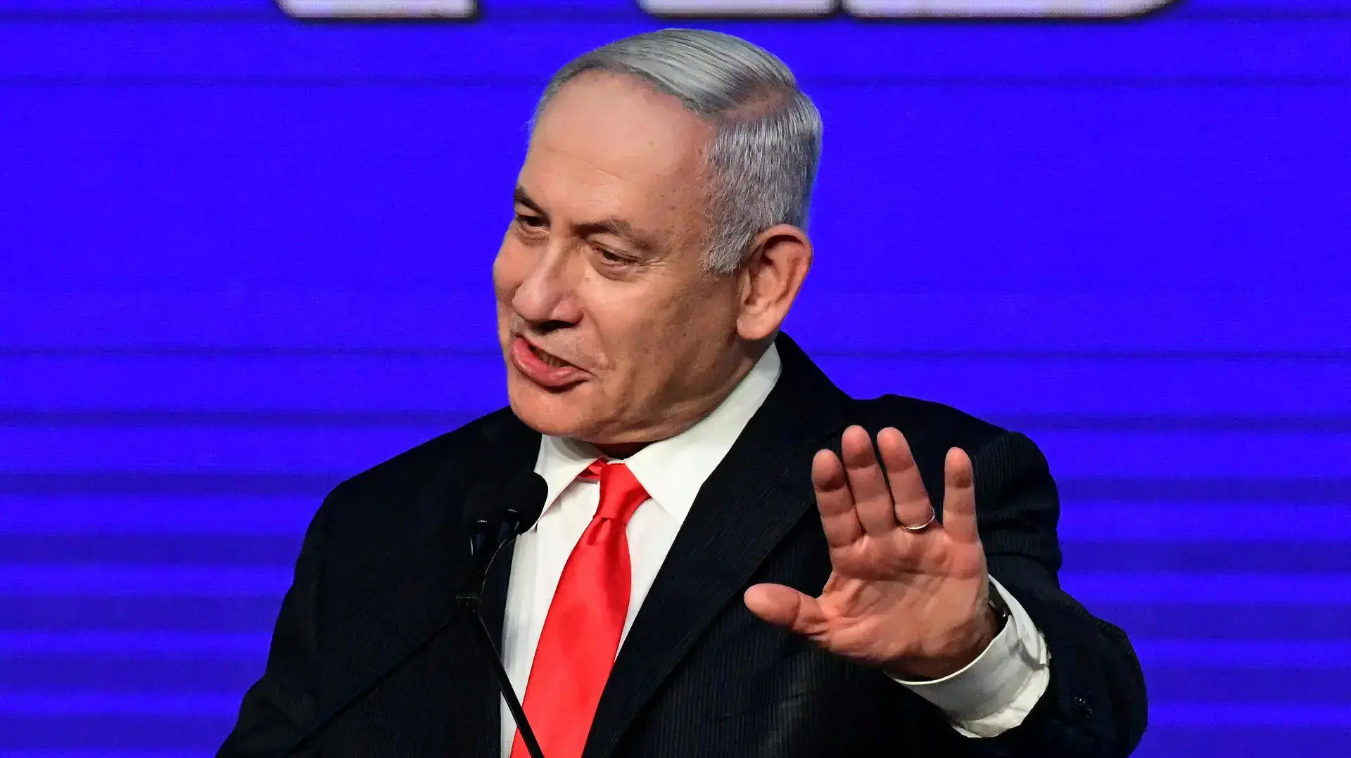 בנימין נתניהו בליל הבחירות, בנייני האומה, 23 במרץ 2021 בנימין נתניהו בליל הבחירות, בנייני האומה, 23 במרץ 2021