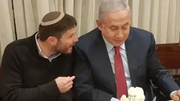 נתניהו וסמוטריץ' במזנון הכנסת
