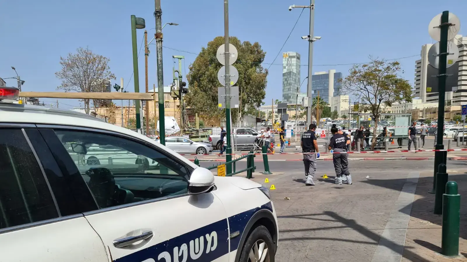 זירת אירוע הרצח בנווה שאנן 20 באפריל 2021