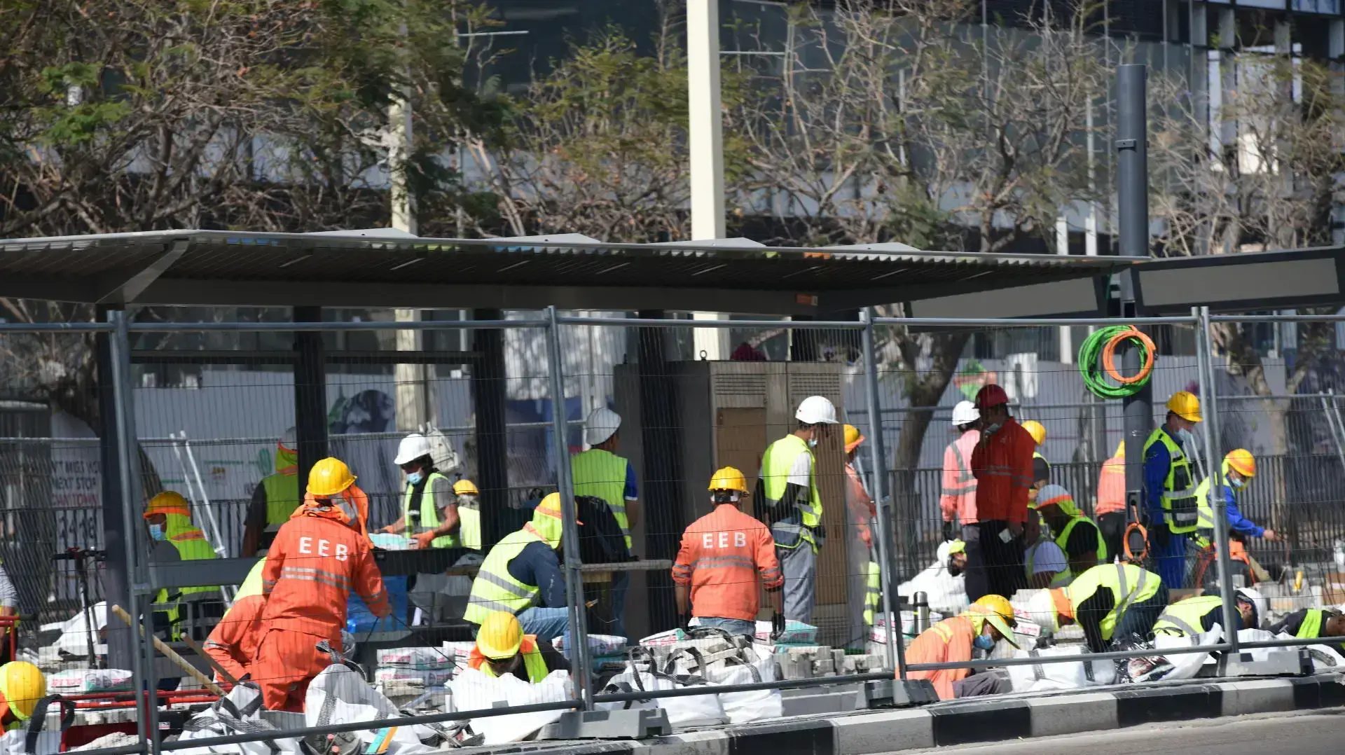 עבודות הרכבת הקלה בציר ז'בוטינסקי, 29 באפריל 2021