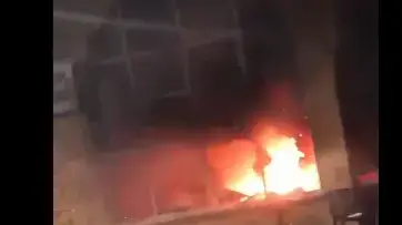 מסעדת אורי בורי בעכו עולה באש, מאי 2021