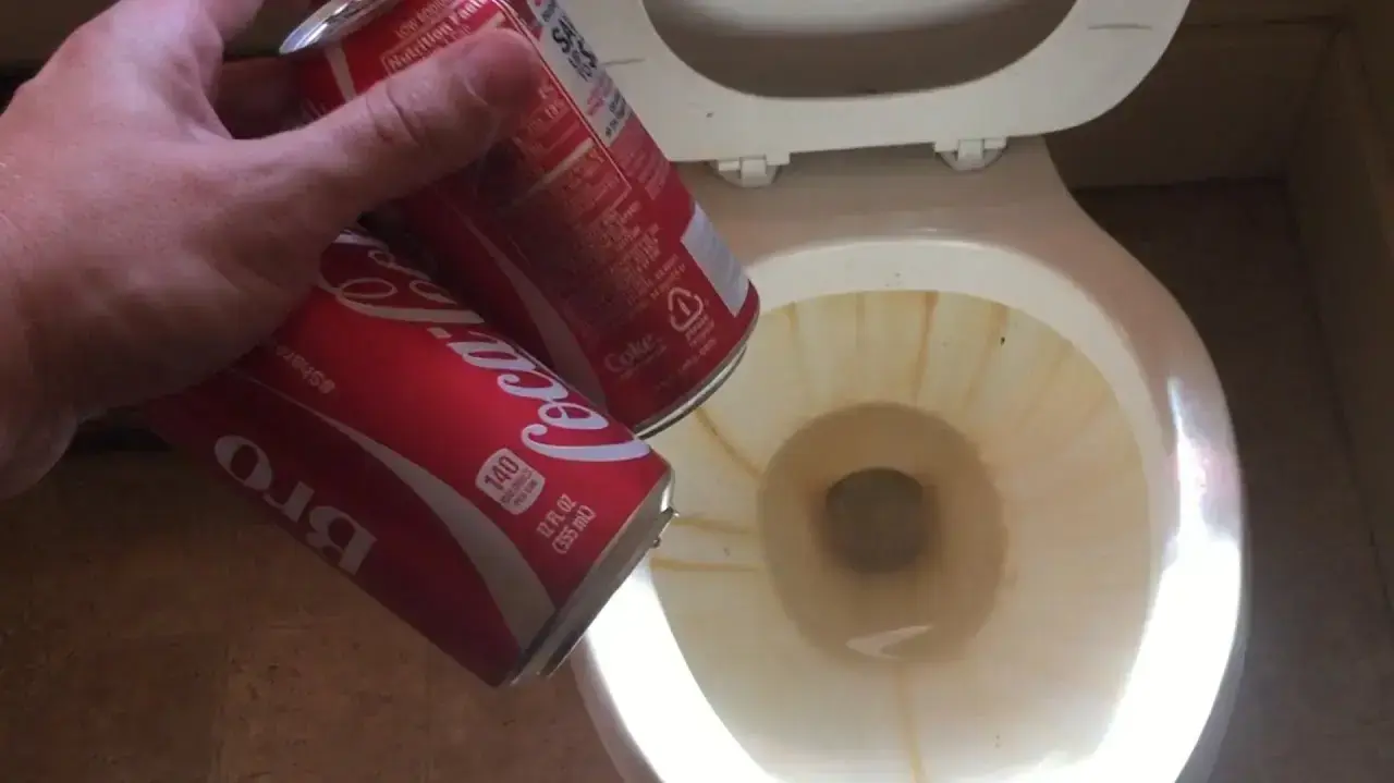 ניקוי שירותים עם קולה