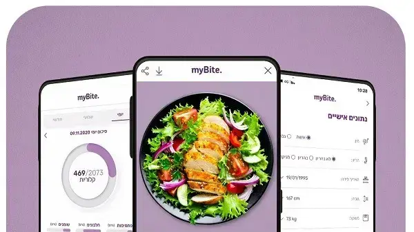 myBite - מעקב אחר הפעילות הגופנית, מערכת ספירת צעדים אוטומטית וחישוב מאזן קלורי myBite - מעקב אחר הפעילות הגופנית, מערכת ספירת צעדים אוטומטית וחישוב מאזן קלורי