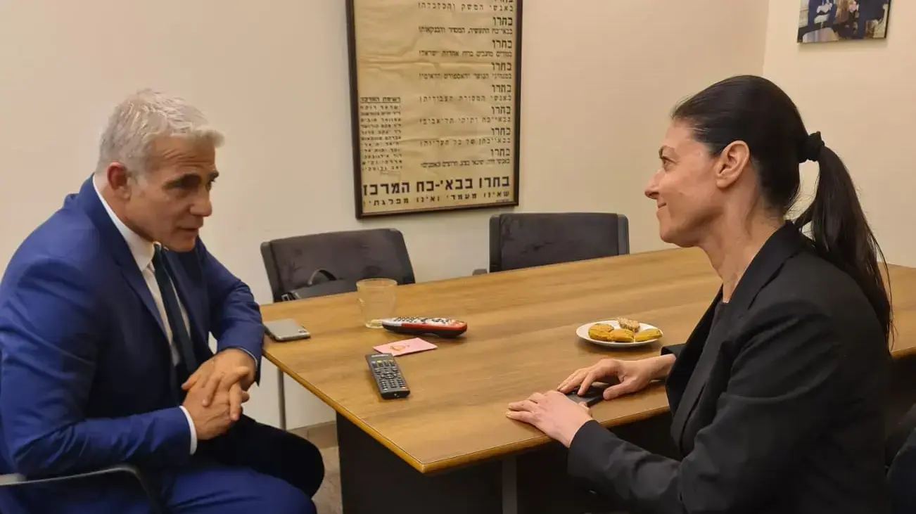 פגישת מירב מיכאלי ויאיר לפיד, 19 באפריל 2021