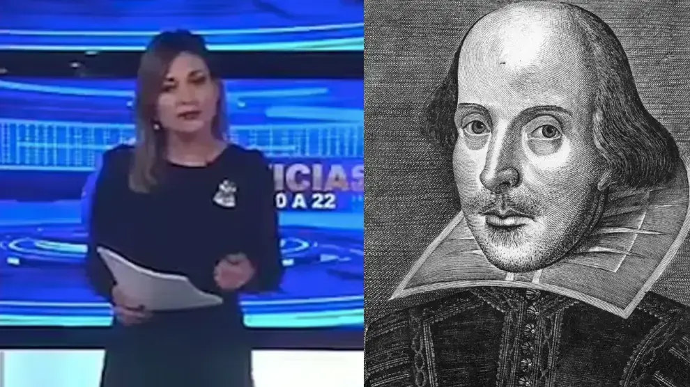 הטלוויזיה הארגנטינאית מדווחת על מותו של וויליאם שייקספיר