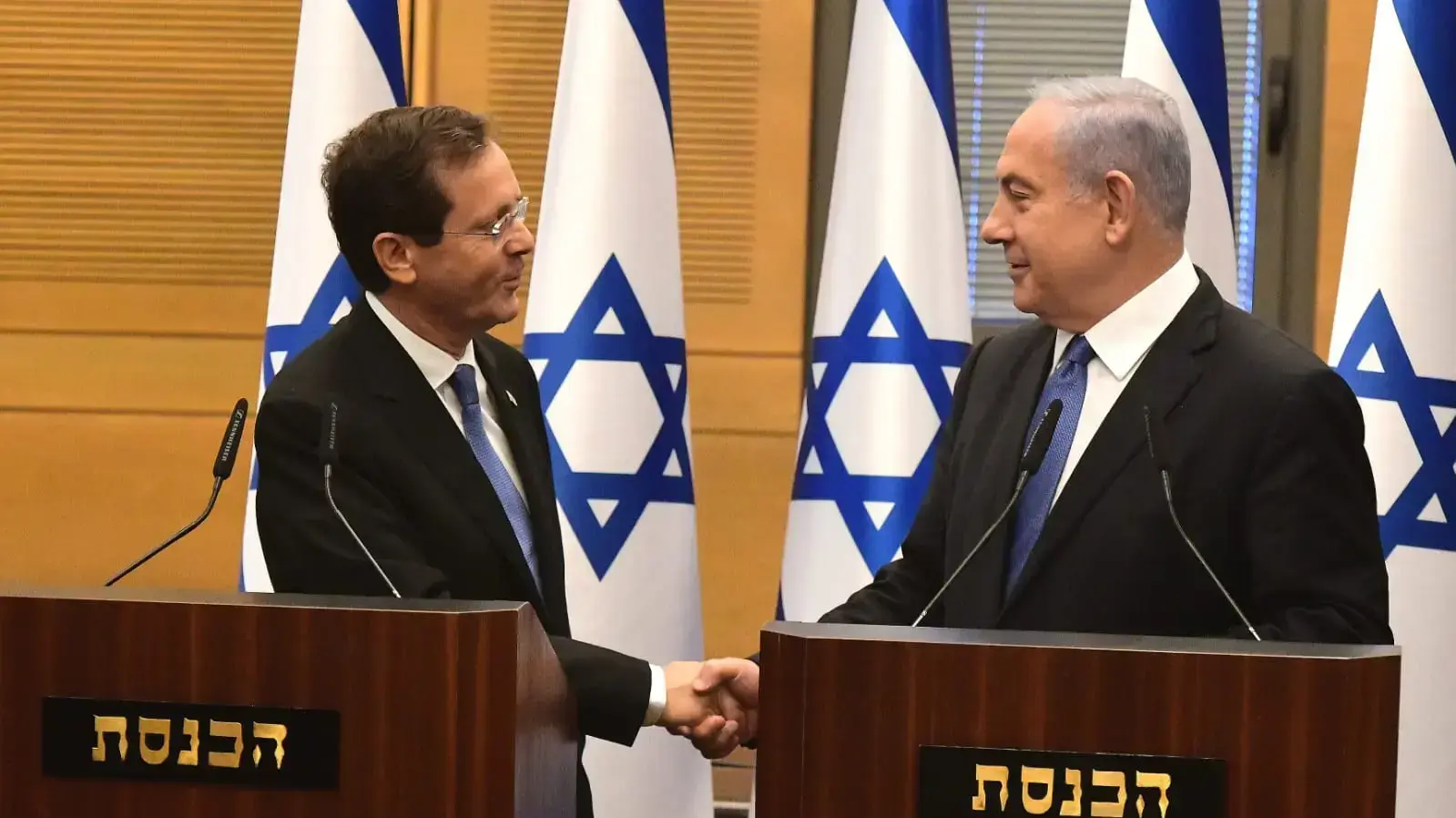 נתניהו והרצוג בכנסת 2 ביוני 2021