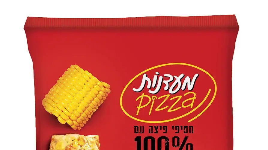 חטיפי פיצה, 100% גבינה, בתוספת תירס