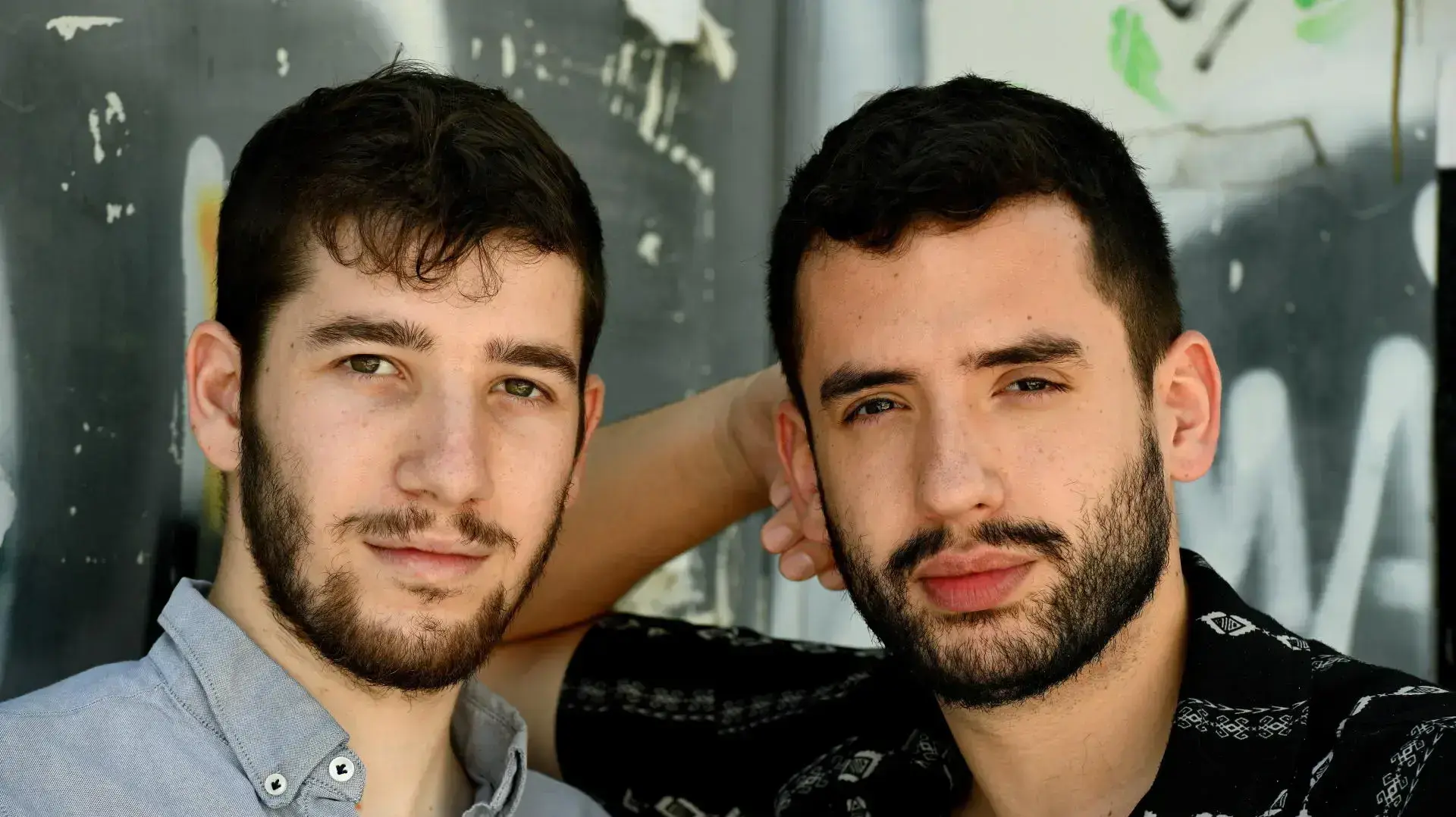 הסקסופוניסט אלכסנדר לוין והמתופף אביתר סליבניק