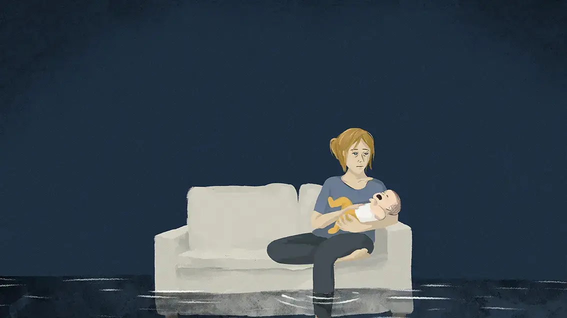 איור של ליאל שרון גור מתוך התערוכה "חדר המתנה" שמוצגת בפסטיבל אאוטליין ירושלים 2021