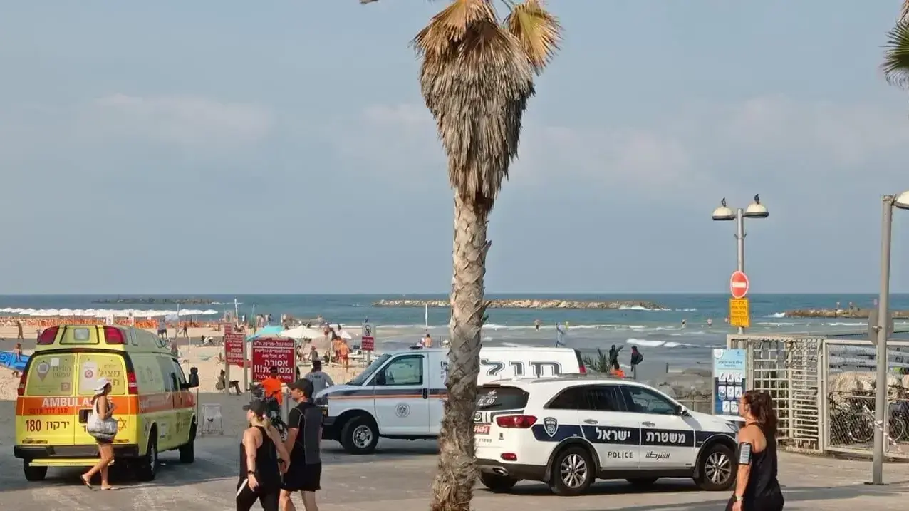 זירת טביעה בחוף גורדון בתל אביב, 30 יולי 2021