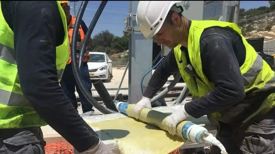 ברביטק בפעולה - ביצוע תיקון פנים צנרת ברכבת ישראל