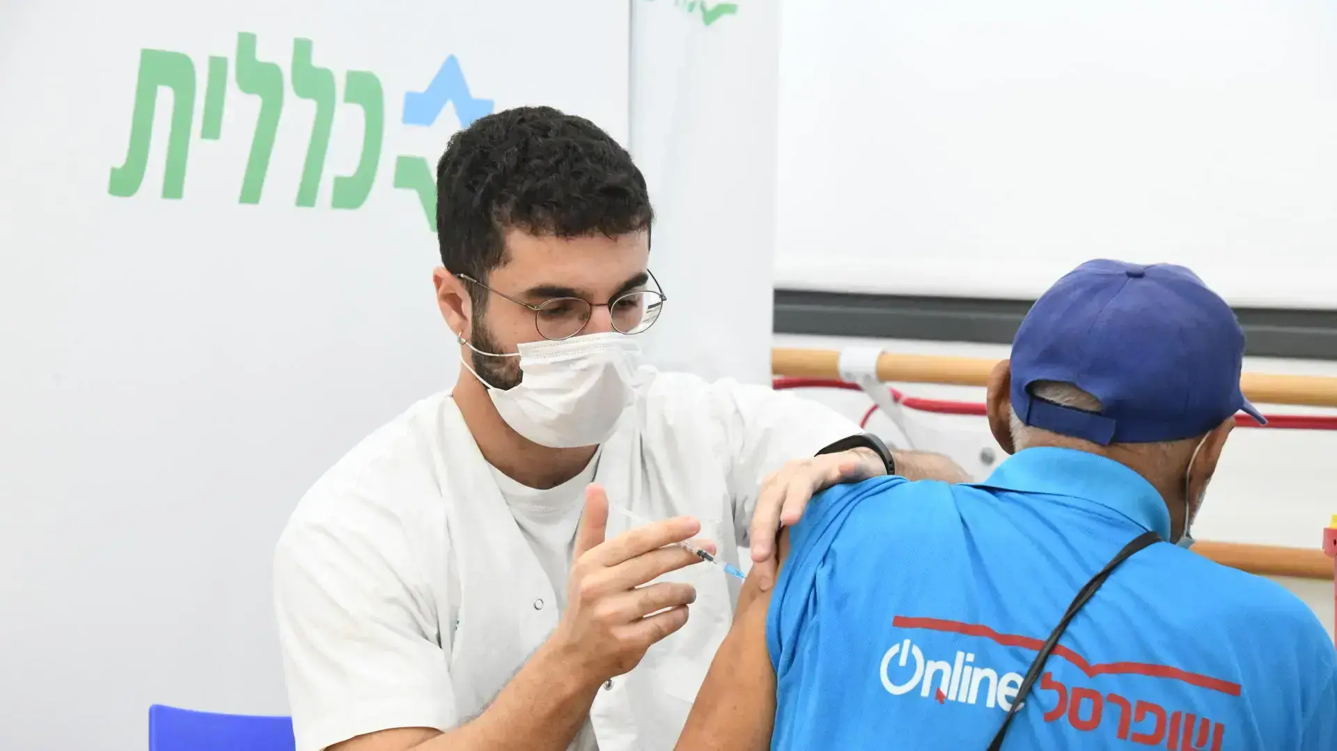 מתחם חיסונים של כללית בפתח תקוה 16 באוגוסט 2021