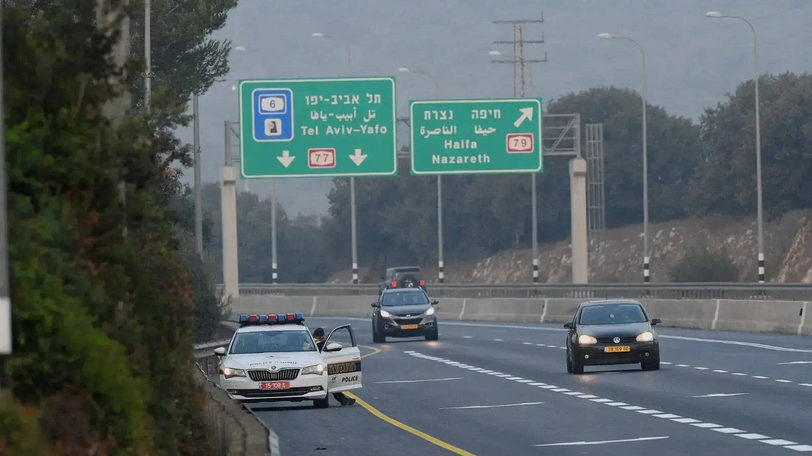 אכיפת מהירות בכביש 77 21 באוגוסט 2021