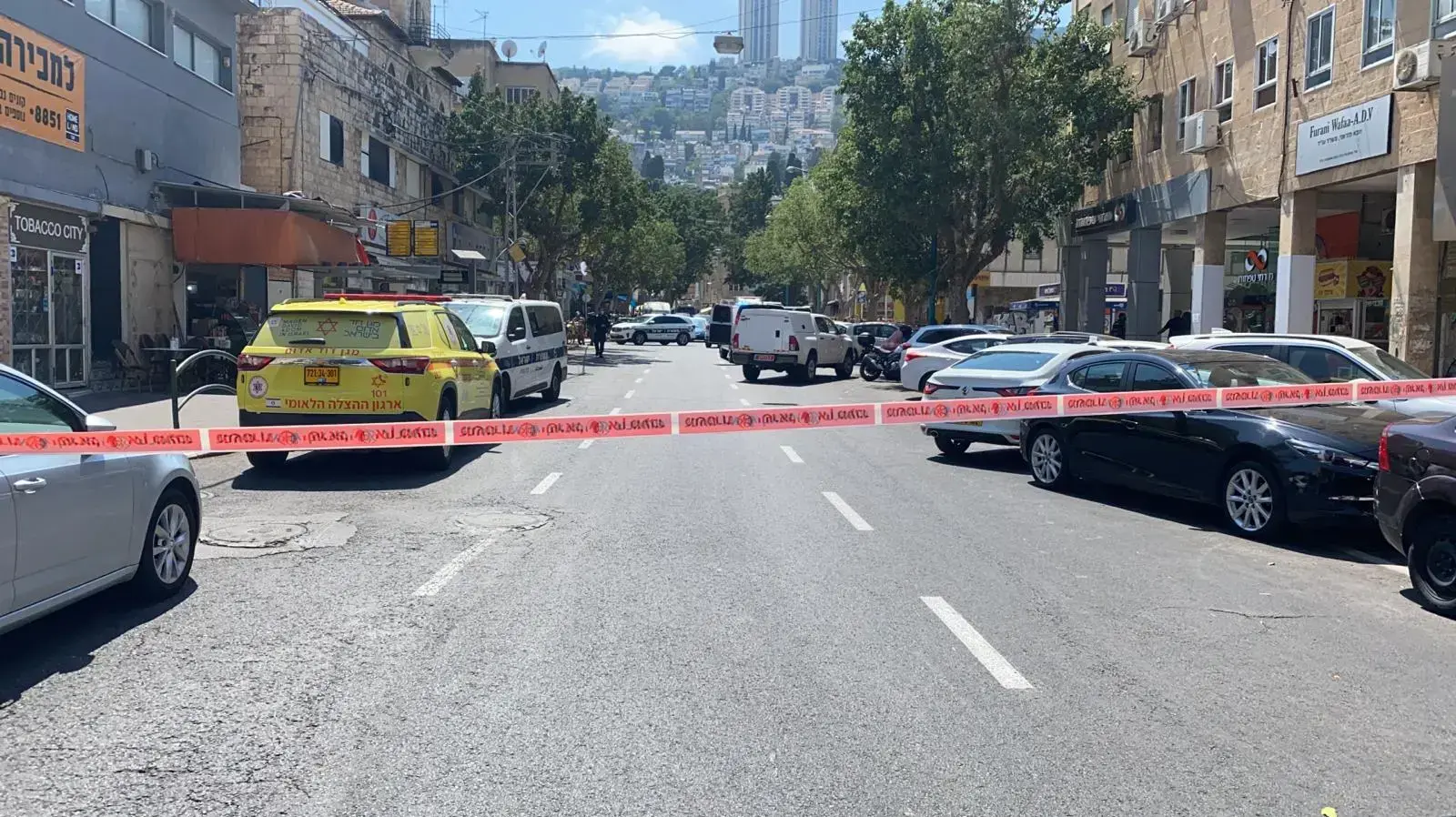 זירת השוד בסניף בנק בחיפה 2 בספטמבר 2021