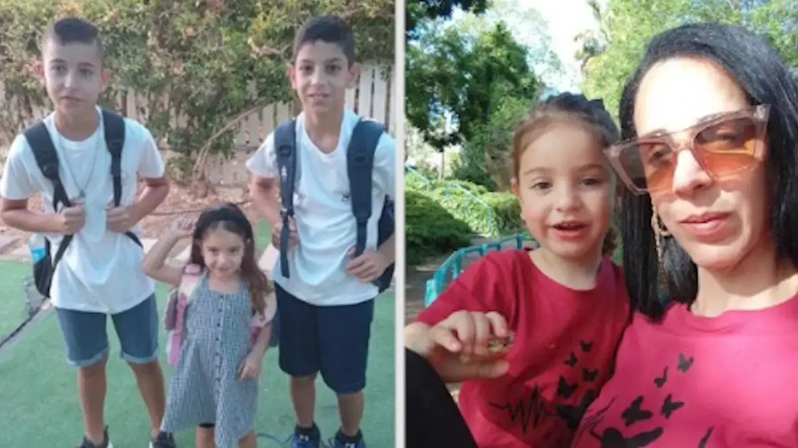 מורן בן אלי וילדיה דקל, ליאם ואנאל שנהרגו בתאונת הדרכים ליד חורפיש