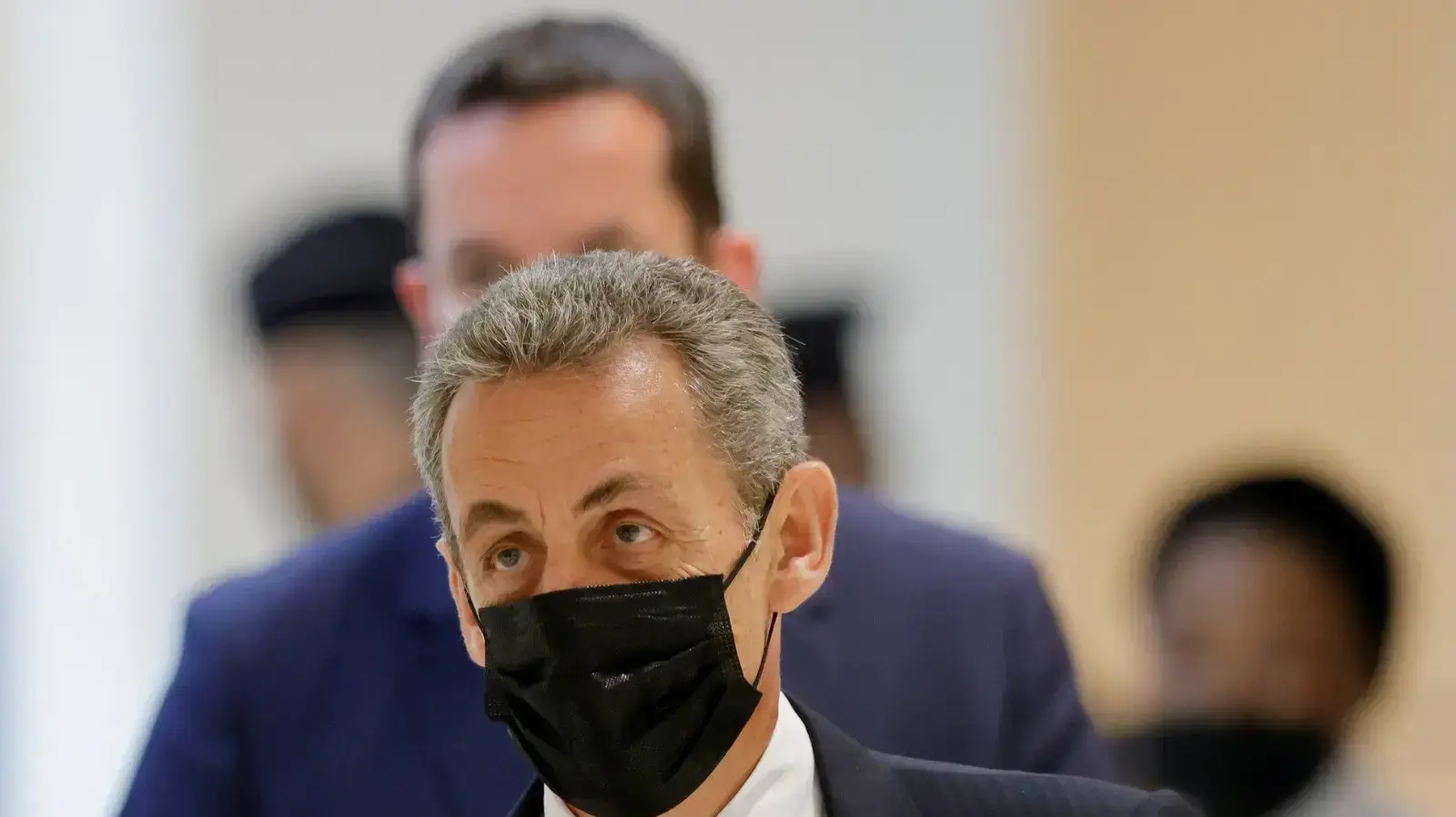 נשיא צרפת לשעבר ניקולא סרקוזי בבית משפט בפריז, 15 ביוני 2021